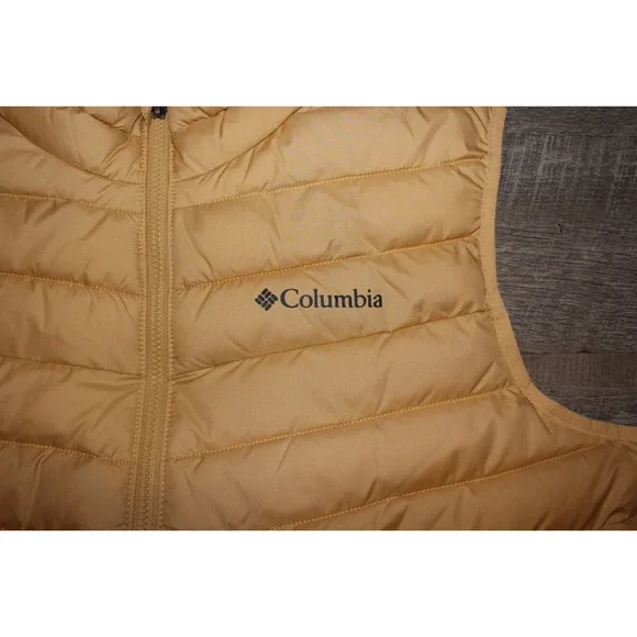 Columbia Men's Puffer Thermal Reflective Omni-Heat Slope Edge Vest Gold XXL‎